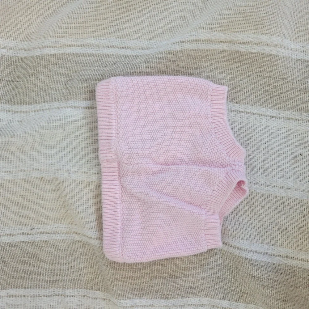 Janie and Jack Knit Dress Bloomers Outfit Pastel Pink Size 0 to 3 Months